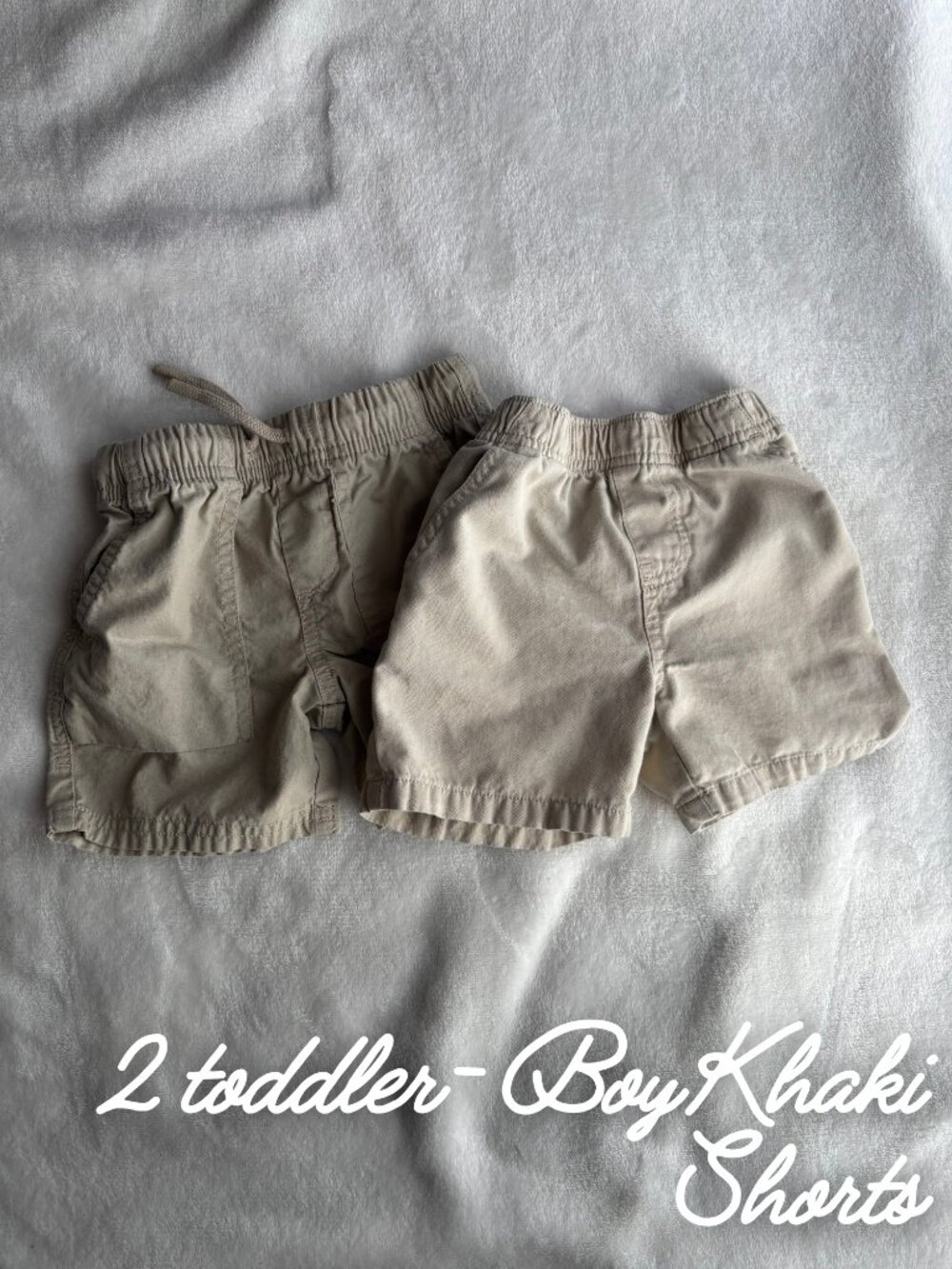 Toddler Boy Khaki Shorts 2T Bundle 2 Piece Casual Summer Shorts